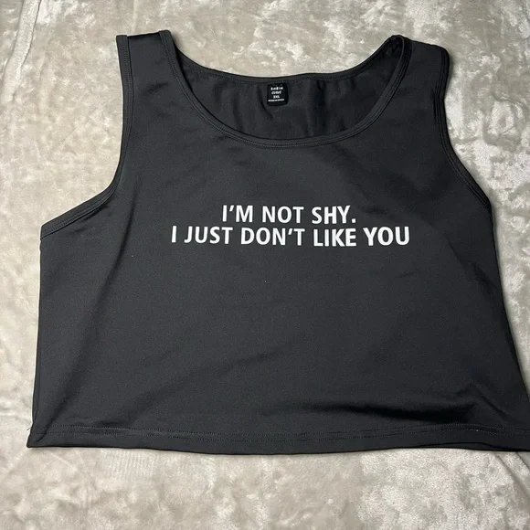 Black graphic Tank Top NEW - Picture 1 of 2